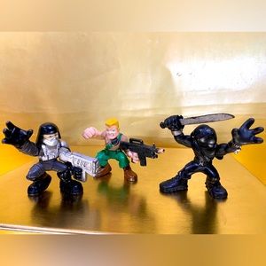 G. I. JOE COMBAT HEROES VINTAGE ACTION FIGURE LOT OF 3 HASBRO